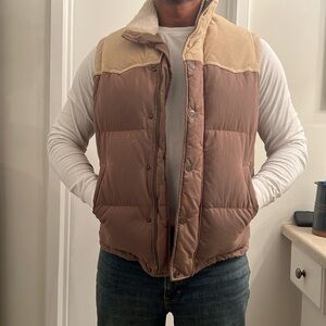H&M Corduroy cotton vest. Tan Brown